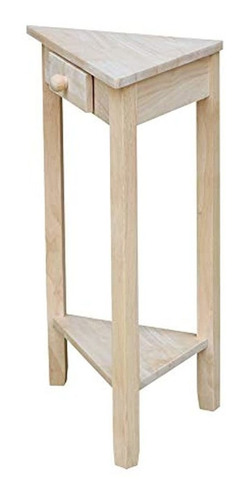 International Concepts Ot95 Corner Accent Table Inacabada