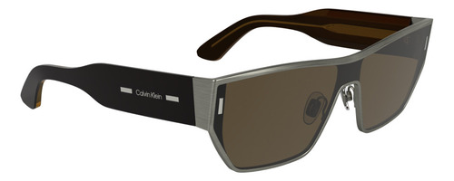 Lentes Sol Calvin Klein Unisex Ck25102s-5915-071 Color Matte Light Gunmetal