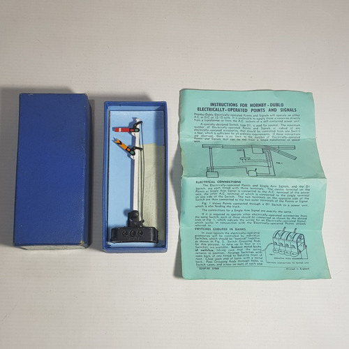 Antigua Señal Ferromodelismo Hornby Dublo Arm Caja Mag 60691