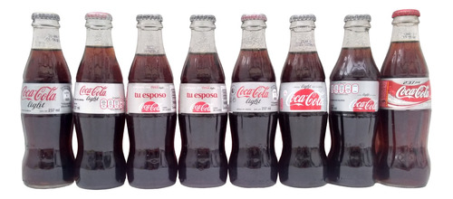 Botellas Coca Cola Light 2016 Tu Esposa Esposo Llenas 8 Difs