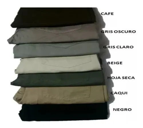 Pantalones drill colores sale