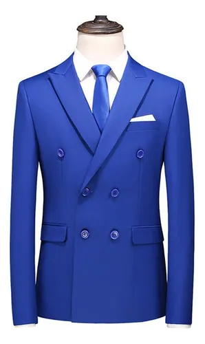 Trajes Para Caballero Smoking Cruzado Y Recto De Color