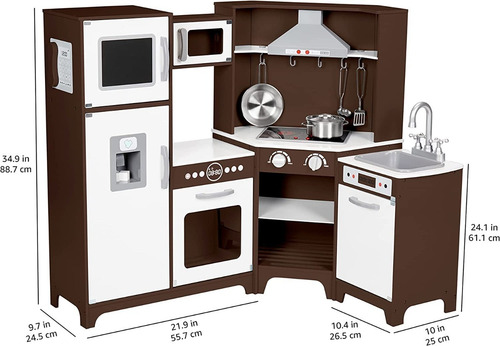 Juego De Cocina De Madera Para Niños Con Puertas