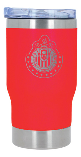 Vaso Térmico-porta Botellas Diseño Deportivo Personalizado Rojo Chivas