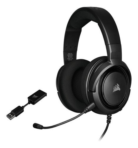 Imagen 1 de 7 de Auricular Corsair Hs45 Ca-9011220-na Cable Gaming Carbon