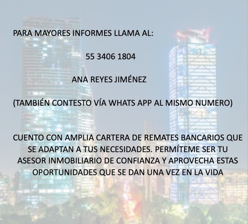 Imagen 13 de 18 de Departamento En Venta En City Towers Av Popocatepetl, Remate Ajrj