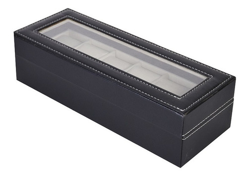 Imagen 9 de 10 de Organizador Estuche Caja 6 Relojes Exhibidor Elegante Joyas