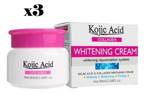 Crema Facial Aclarante Reafirmante Colágeno Kojic Acid