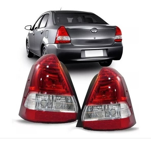 Par De Faros Traseros Toyota Etios 4 Puertas