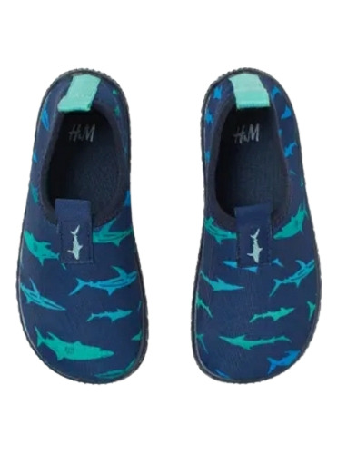 Zapatillas De Neopreno H&m. Azul. Tiburones