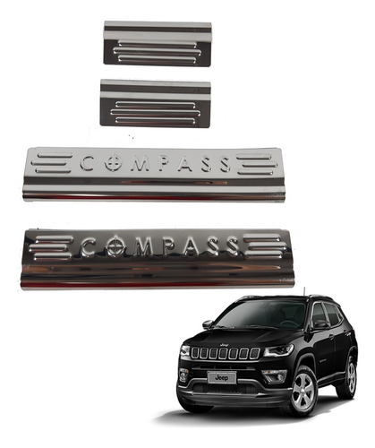 Protetor Soleira De Porta Jeep Compass 2007 A 2017 82209618