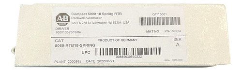 Allen Bradley 5069-rtb18-spring Terminal Block De Conexión
