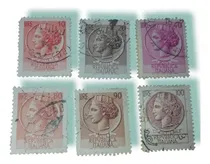 Comprar Estampillas Italia Rostros Surtidos X 6 Unidades