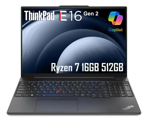 Laptop Lenovo Thinkpad E16 Gen 2 Amd Ryzen 7 16gb 512gb | Frete grátis