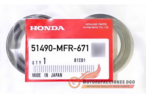 Retenes De Suspensión Honda Vt1300cx Fury 09-actual