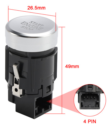 Botón De Encendido Para Vw Golf Mk7 Gti R32 13-17