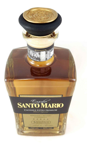 Cachaça Santo Mario Extra Premium 3 Madeiras 750ml