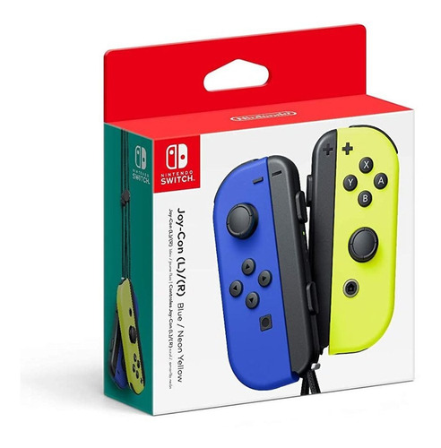 Control Joy-con Azul Con Amarillo Para Nintendo Switch