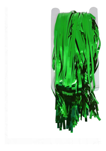 Cortina Color Rojo/verde Metalicos Decoracion Fiesta 2 Pack