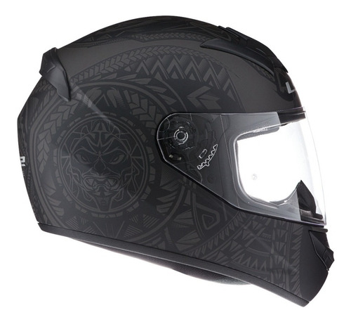 Imagen 4 de 9 de Casco Integral Moto Ls2 352 Rookie Takaroa Negro Mate