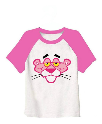 Remera Combinada Pantera Rosa ! -niños-