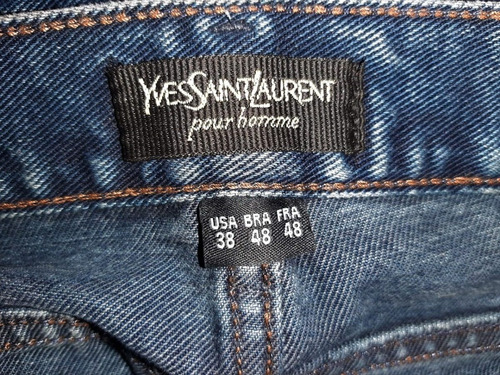 yves saint laurent calças jeans