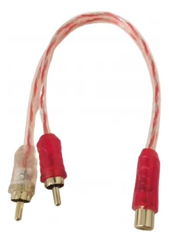 Cabo Coaxial Y Rca 2 Macho 1 Femea Blindado Flexivel Som