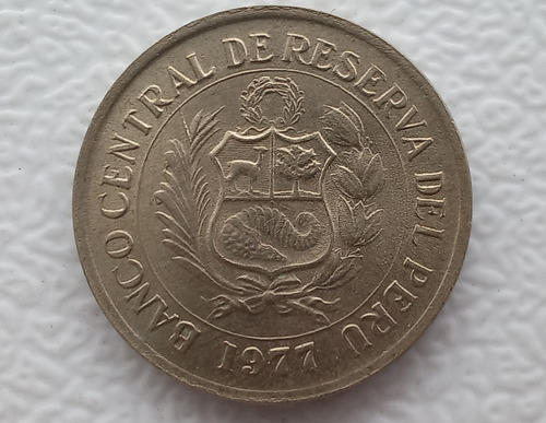 Moneda Colección 5 Soles De Oro Tupac Amaru 1977 (Usado)