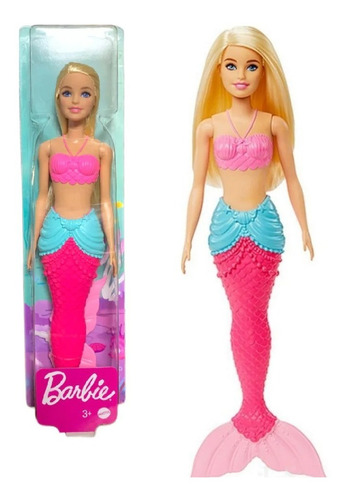 Barbie Sirena Dreamtopia Rubia De Traje Rosa Mattel