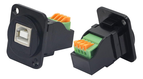 Terminal De Montaje En Panel Usb 2.0 Qianrenon, Conector ...