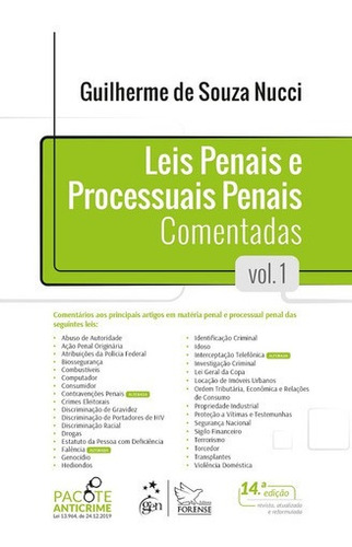 Imagem 1 de 1 de Leis Penais E Processuais Penais Comentadas - Vol. 1 2021