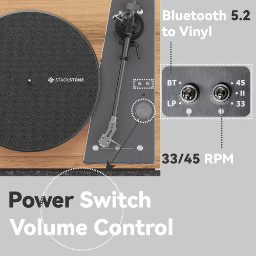 Tocadiscos Jamo Hi-fi De Vinilo Con Sonido Mejorado Bluetoot