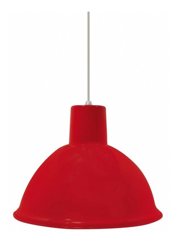 Pendente Sala Estar Taschibra Bocal Lâmpada Led Td 622 Cor Vermelho 110V/220V