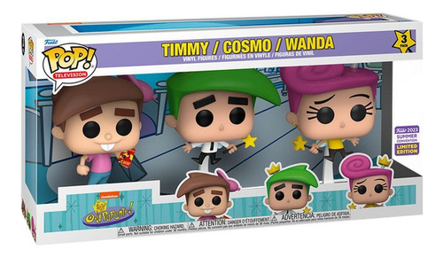 Padrinhos do Funko Pop Magic Timmy Cosmo Wanda Summer Conventi