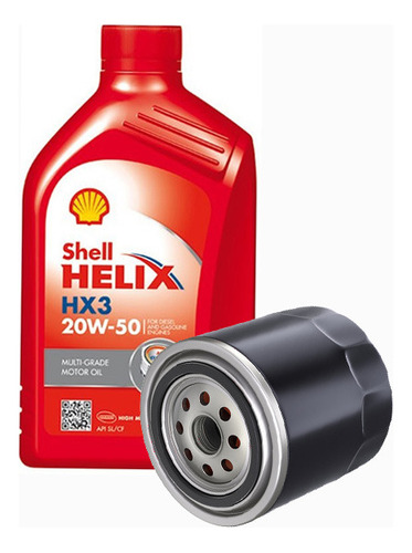 Cambio De Aceite Renault Clio 20w50  Shell + Filtro.