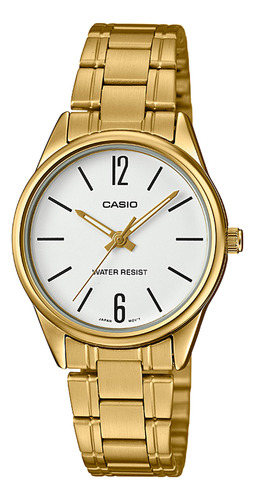 Reloj Casio Ltp-v005g-7b Acero Mujer Dorado