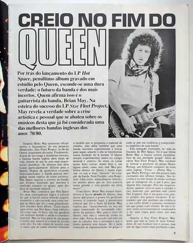 Revista Roll - No 7, Briam May, The Clash, Yes - Rara 1984 (Usado)