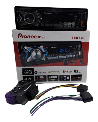 Reproductor Pioneeir Carro Usb, Bluetooh, Memoria Cod 3744