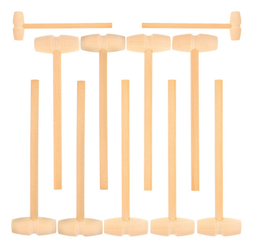 12 Mazos De Madera Para Niños, Minimartillo, Mazo De Madera