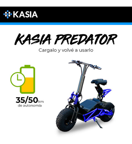 Moto Electrica Kasia Predator Motor 2000watts 45km/h 30km