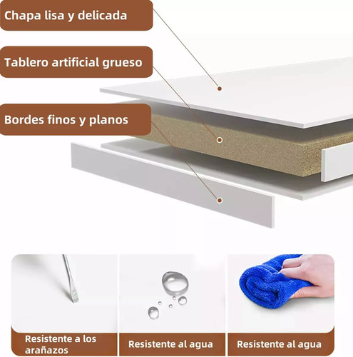 Faijia Tocador De Dormitorio Modernos Con Led Espejo Y 2cajones