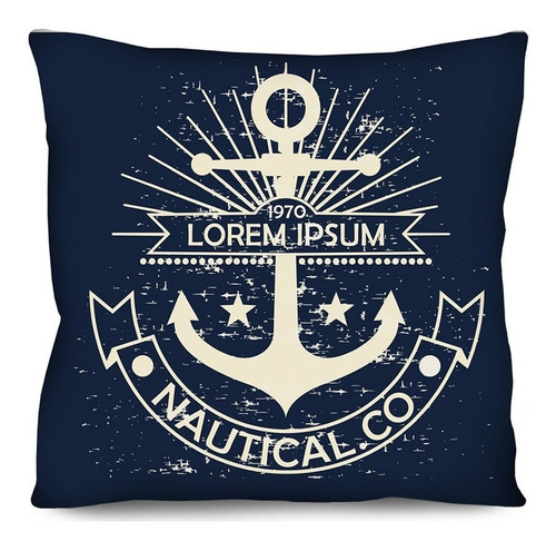 Imagem 6 de 9 de Kit 6 Almofadas Cheias Náutica Marinheiro 42cm