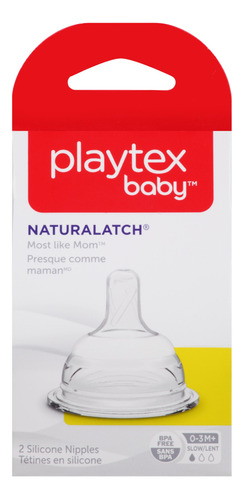 Playtex, 2 Tetinas Naturalatch, Flujo Lento