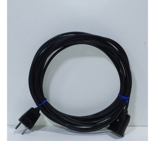 Prolongador Cable Negro Taller 2x 0,75 X 7mts Con Fichas