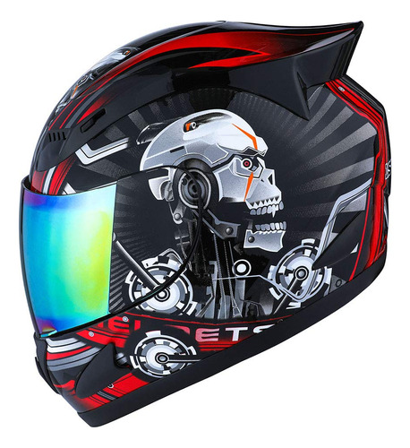 Casco De Moto 1storm Con Visera Tintada, S