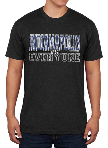 Indianápolis Vs Everyone Vintage Desgastado Camiseta Suave P
