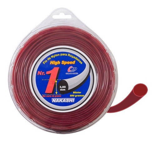 Fio Nylon 2,5mm Redondo 15mts Roçadeira