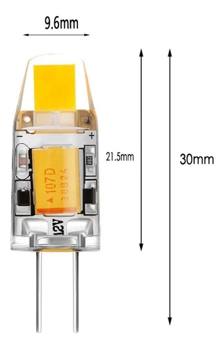 10 Uds Ac/dc 12v G4 Led 3w 6w Nueva Luz De Maíz Cob