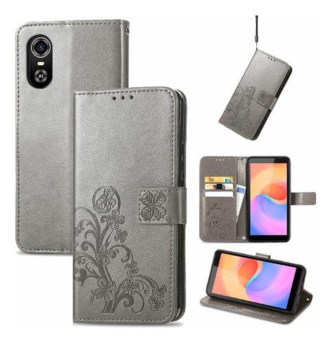 Funda For Zte Blade A31 Plus Funda De Cuero Flip Cover