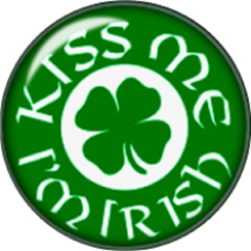 Snap Boton Kiss Me I 'm Irland Encanto Joya 18 Mm
